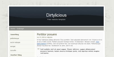 WordPress Theme: Dirtylicious